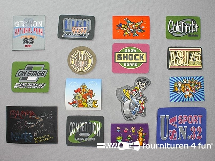 Collectie strijkapplicaties - 15 delige set - opstrijkbare patches