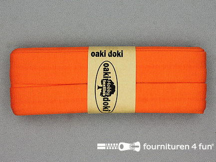 Oaki Doki Tricot biaisband - 20mm x 3 meter - oranje (934)