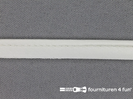 Satijnen paspelband 10mm ecru - off white