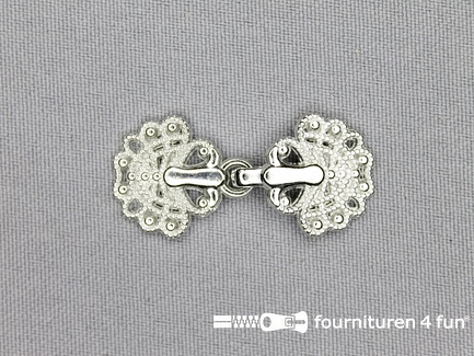 Siersluiting 18x38mm zilver