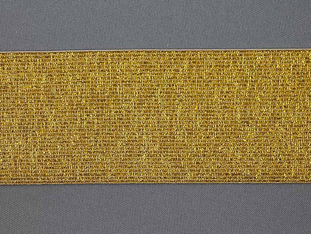 Gekleurd  elastiek 60mm goud