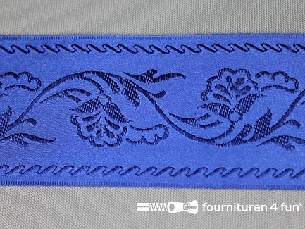 Floral lint 48mm kobalt blauw