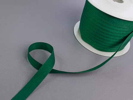 5 meter katoenen keperband 14mm emerald groen