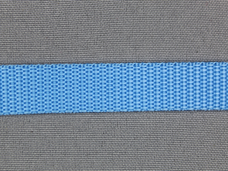 Parachute band 15mm licht aqua blauw