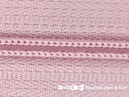 Niet deelbare nylon rits 3mm roze