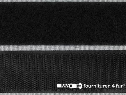 Klittenband - 100mm - zwart
