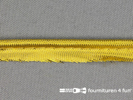 Lurex paspelband 10mm goud
