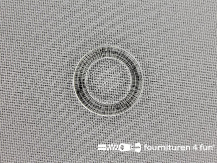 10 Stuks kunststof ring 13mm transparant - extra dik