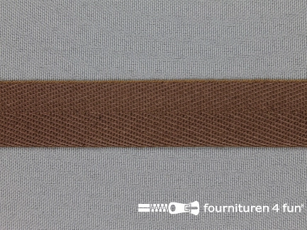 Luxe keperband - 20mm - cacao bruin