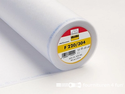 Rol 25 meter x 90cm Vlieseline F220 - wit 