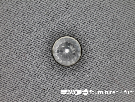 Strass knoop 10mm zilver