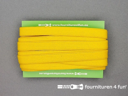 Gekleurd soepel elastiek - per 4 meter - 10mm - geel