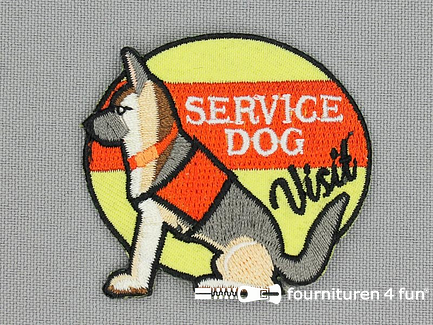 Applicatie 51x52mm Service Dog - hond