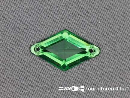 10 stuks Strass steen 14x25mm ruit gras groen
