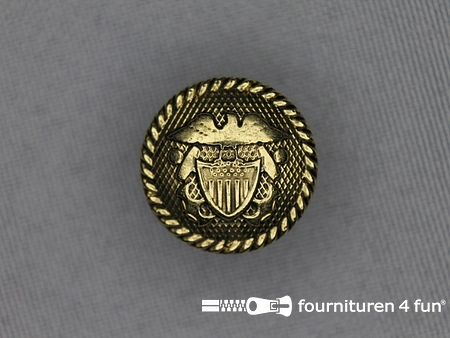 Gouden knoop 18mm wapen