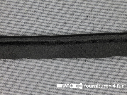 Skai paspelband - 10mm - zwart
