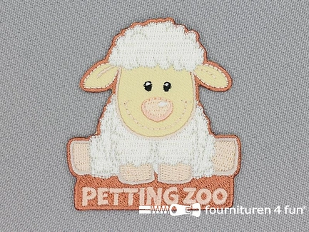 Applicatie 57x62mm Petting Zoo schaapje