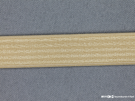 Schouderband elastiek 15mm beige