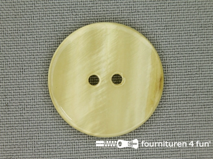 Parelmoer knoop 25mm beige