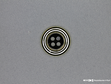 Clownsknoop - metallic - 28mm - licht goud