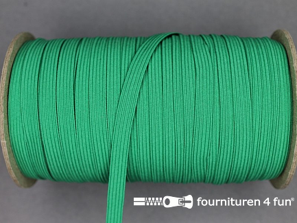 Rol 50 meter gekleurd elastiek - 6mm - aqua groen