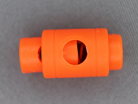 Koord stopper 25mm cilinder neon oranje