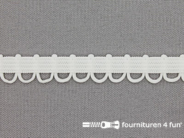 Elastisch lusjesband 12mm wit Fournituren4fun®