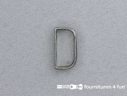 Schuifpassant - 25mm - antiek zilver - 10 stuks