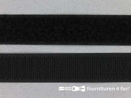 100 meter klittenband 20mm zwart