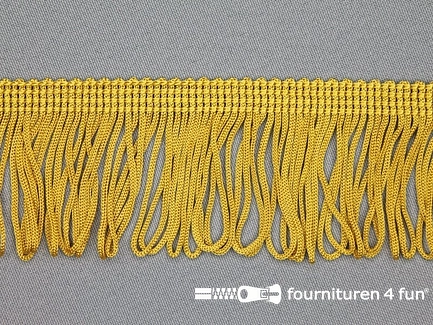 Kaart 20 meter charleston franje - 45mm - oker goud