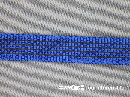 Rubber halsband 15mm koren blauw