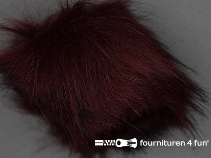 Bont pompon 15cm bordeaux