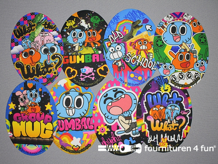 Gumball applicaties set 8 stuks