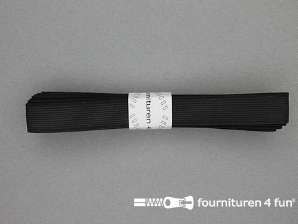 Band elastiek - 15mm - stevig - zwart - 2 meter