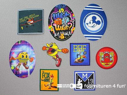 Collectie strijkapplicaties - 9 delige set - opstrijkbare patches