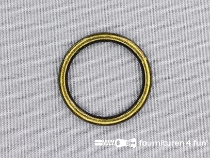 Stalen ring 30mm brons