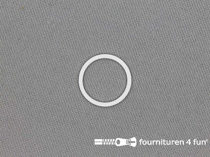 10 Stuks metalen ring - 16mm - wit