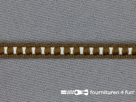 Modern band 6mm ribbel bruin