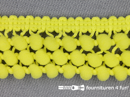 Mini bolletjesband 24mm citroen geel