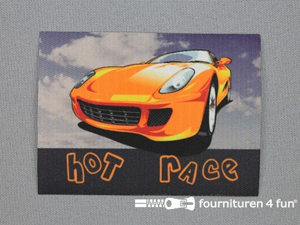 Applicatie 63x85mm rechthoek hot race