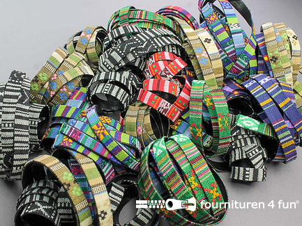 RESTPARTIJ Ibiza band - 12mm - multicolor
