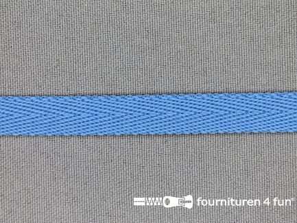 Nylon keperband 10mm donker aqua blauw