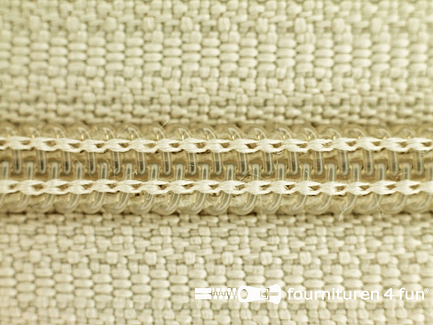 Niet deelbare broek rits nylon 4mm ecru