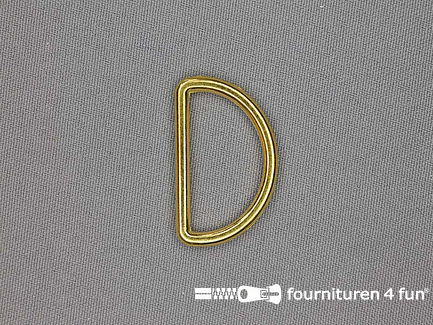 D-ring 30mm goud rond