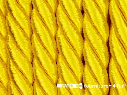 Viscose meubel koord - 8mm - fel geel