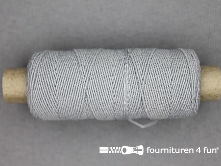 Elastisch garen - rimpel elastiek - 30 meter - licht grijs