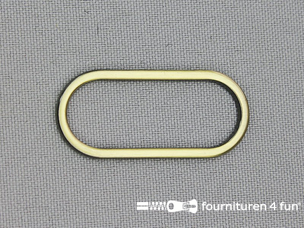 Ovale ring - Schuifpassant - 35mm - brons
