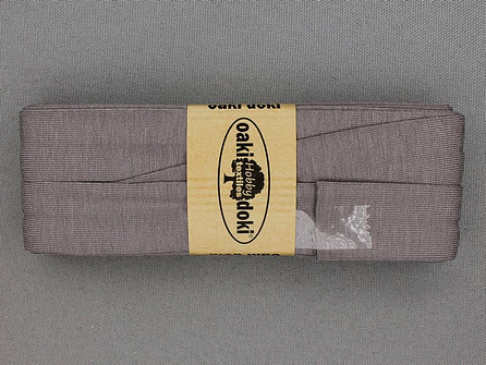 Oaki Doki Tricot biaisband - 20mm x 3 meter - muis grijs (026)
