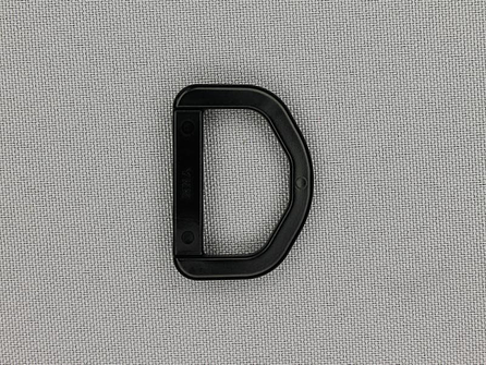 D-ring 25mm kunststof - YKK - zwart