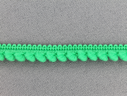 Bolletjesband 10mm gras groen